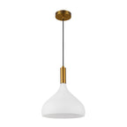Alora Lighting PD532312AGOP Aged Gold,Opal Glass Belleview 12-in Aged Brass/opal Glass 1 Light Pendant Image 4