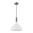 Alora Lighting PD532312BNOP Brushed Nickel,Opal Glass Belleview 12-in Brushed Nickel/opal Glass 1 Light Pendant Image 3