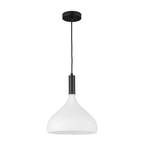 Alora Lighting Belleview 12-in Aged Gold/clear Glass 1 Light Pendant
