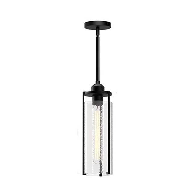 Alora Lighting Belmont 5-in Aged Gold/clear Water Glass 1 Light Pendant