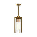 Alora Lighting Belmont 7-in Aged Gold/clear Water Glass 3 Lights Pendant
