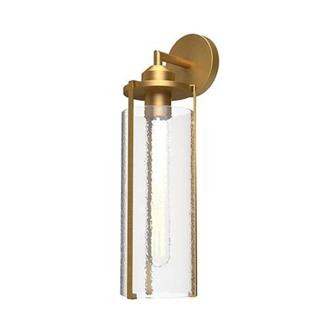 Alora Lighting Belmont 5-in Aged Gold/clear Water Glass 1 Light Wall/vanity