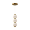 Alora Lighting Bijou 7-in Aged Gold/opal Matte Glass Led Pendant