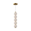 Alora Lighting PD531515AGOP-UNV Aged Gold,Opal Matte Glass Bijou 5-in Aged Gold/opal Matte Glass Led Pendant Image 1