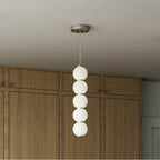 Alora Lighting Bijou 5-in Aged Gold/opal Matte Glass Led Pendant