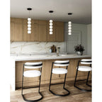 Alora Lighting PD531515MBOP-UNV Matte Black,Opal Matte Glass Bijou 5-in Matte Black/opal Matte Glass Led Pendant Image 2