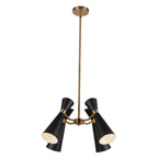 Alora Lighting CH574424MBAG Matte Black,Aged Gold Blake 24-in Matte Black/aged Gold Socket Chandelier Image 4