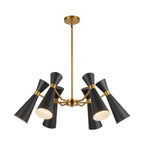 Alora Lighting CH574632MBAG Matte Black,Aged Gold Blake 32-in Matte Black/aged Gold Socket Chandelier Image 1