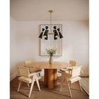 Alora Lighting CH574632MBAG Matte Black,Aged Gold Blake 32-in Matte Black/aged Gold Socket Chandelier Image 2