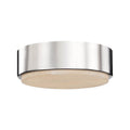 Alora Lighting Blanco 8-in Polished Nickel/alabaster Led Flush Mount