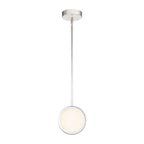 Alora Lighting PD325106PNAR Polished Nickel,Alabaster Blanco 6-in Polished Nickel/alabaster Led Pendant Image 1