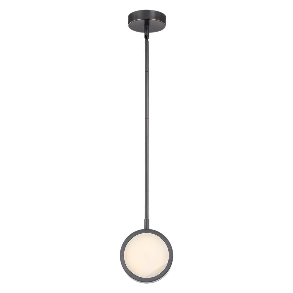 Alora Lighting Blanco 6-in Polished Nickel/alabaster Led Pendant