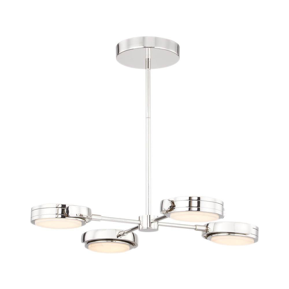 Alora Lighting Blanco 28-in Polished Nickel/alabaster Led Pendant