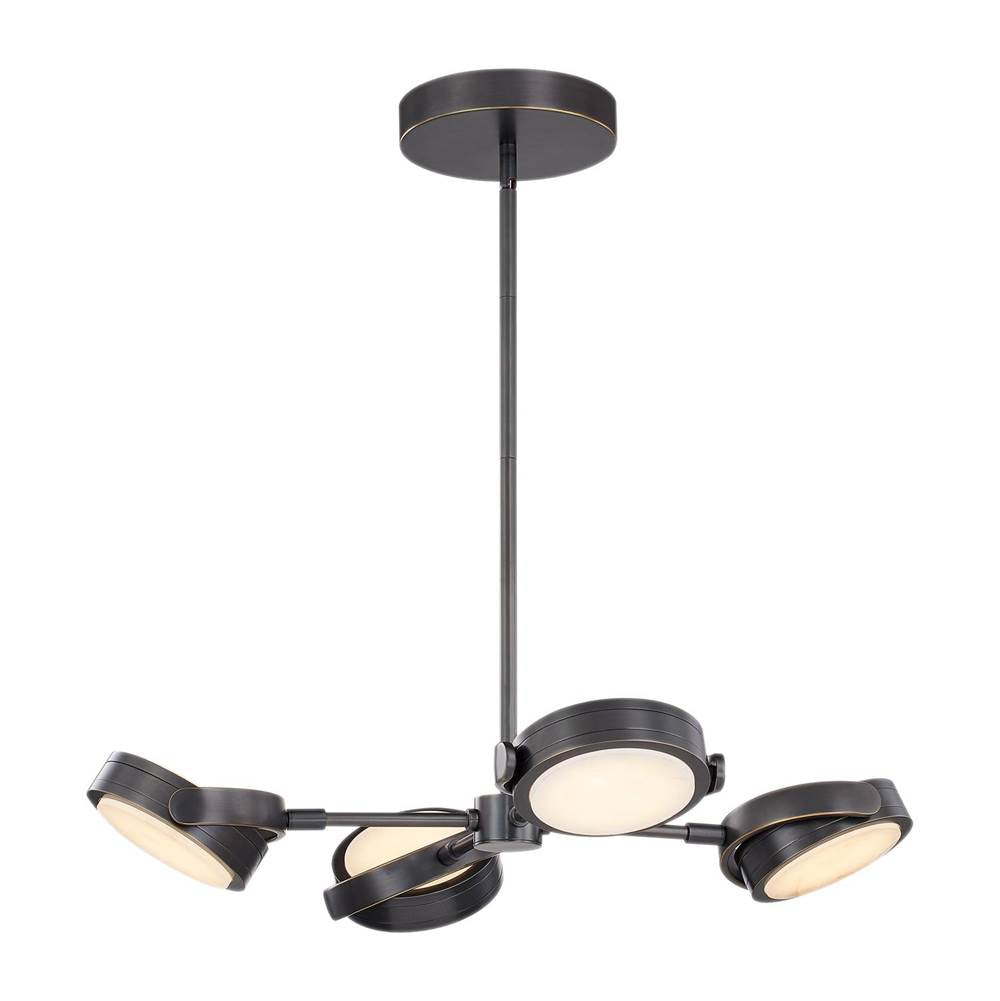 Alora Lighting Blanco 28-in Polished Nickel/alabaster Led Pendant