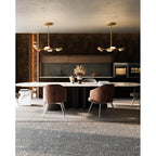 Alora Lighting Blanco 28-in Polished Nickel/alabaster Led Pendant