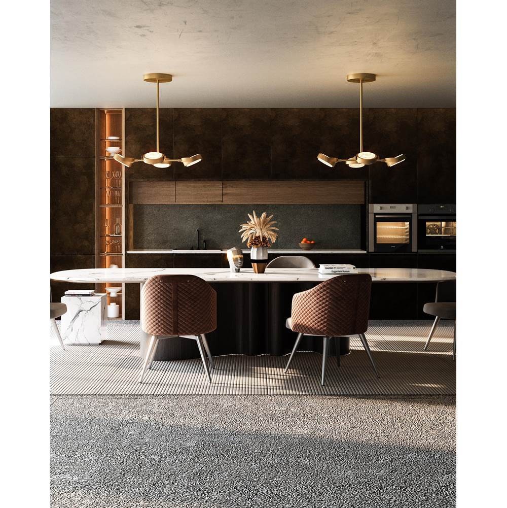 Alora Lighting Blanco 28-in Polished Nickel/alabaster Led Pendant