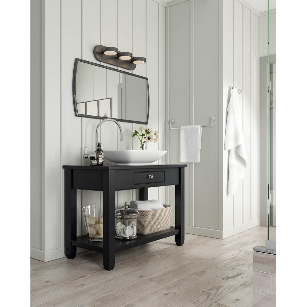 Alora Lighting Blanco 26-in Polished Nickel/alabaster Led Wall/vanity
