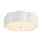 Alora Lighting FM603314AW Antique White Blossom 14-in Antique White Socket Flush Mount Image 1