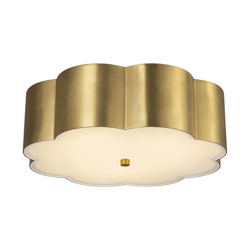 Alora Lighting Blossom 14-in Antique White Socket Flush Mount