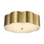Alora Lighting Blossom 14-in Antique White Socket Flush Mount