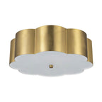 Alora Lighting FM603314BG Brushed Gold Blossom 14-in Brushed Gold Socket Flush Mount Image 3