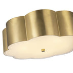 Alora Lighting FM603314BG Brushed Gold Blossom 14-in Brushed Gold Socket Flush Mount Image 2