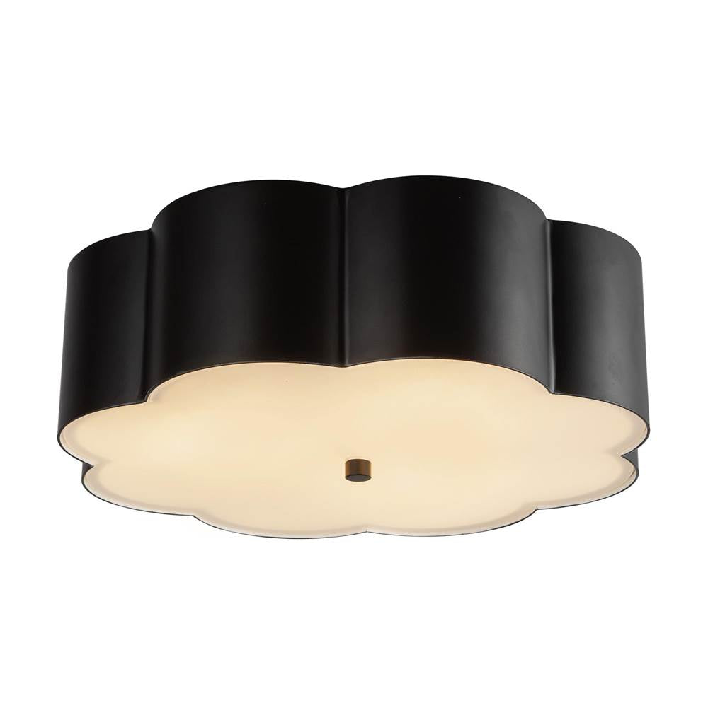 Alora Lighting Blossom 14-in Antique White Socket Flush Mount