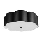 Alora Lighting FM603314MB Matte Black Blossom 14-in Matte Black Socket Flush Mount Image 3