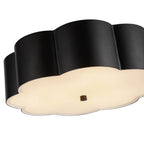 Alora Lighting FM603314MB Matte Black Blossom 14-in Matte Black Socket Flush Mount Image 2