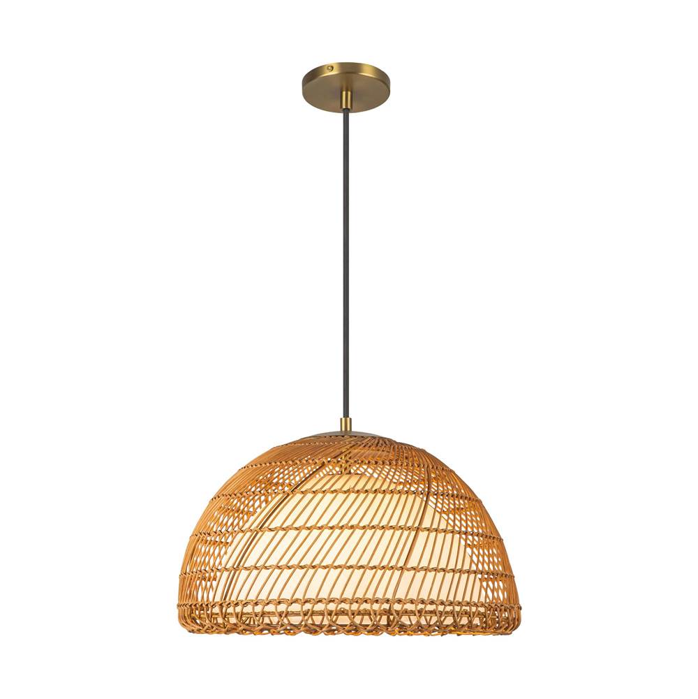 Alora Lighting PD631416BGOP Brushed Gold,Opal Bondi 16-in Brushed Gold/opal 1 Light Pendant Image 1
