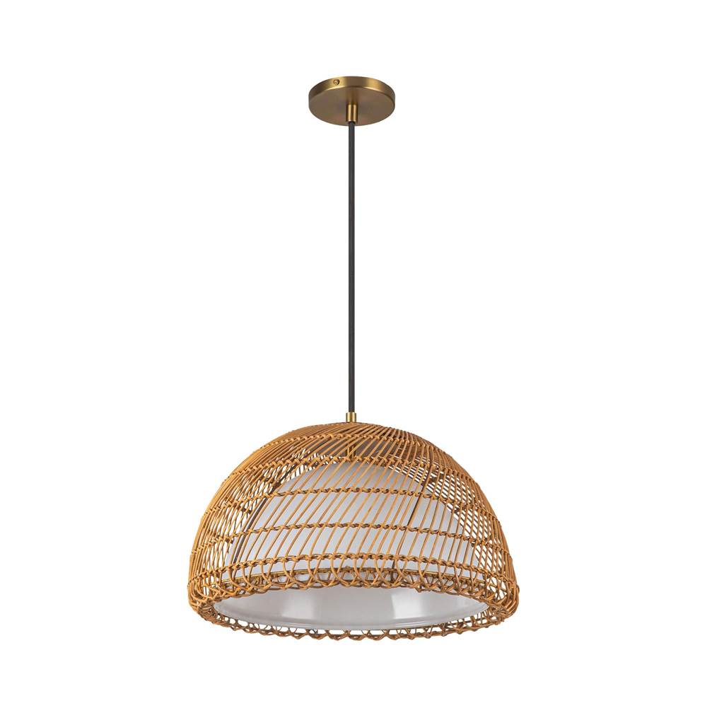 Alora Lighting PD631416BGOP Brushed Gold,Opal Bondi 16-in Brushed Gold/opal 1 Light Pendant Image 3