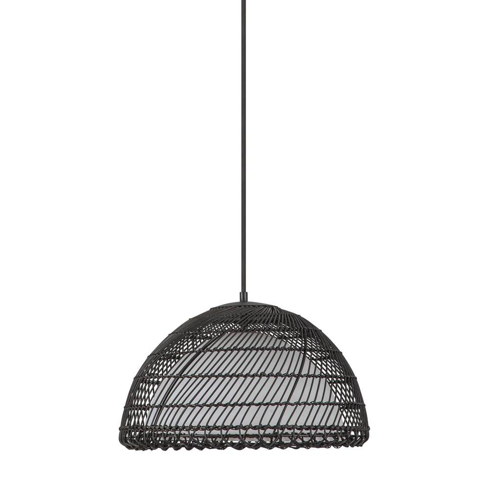 Alora Lighting Bondi 16-in Brushed Gold/opal 1 Light Pendant