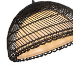 Alora Lighting PD631416MBOP Matte Black,Opal Bondi 16-in Matte Black/opal 1 Light Pendant Image 2
