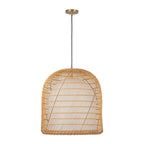 Alora Lighting Bondi 20-in Brushed Gold/opal Glass 1 Light Pendant