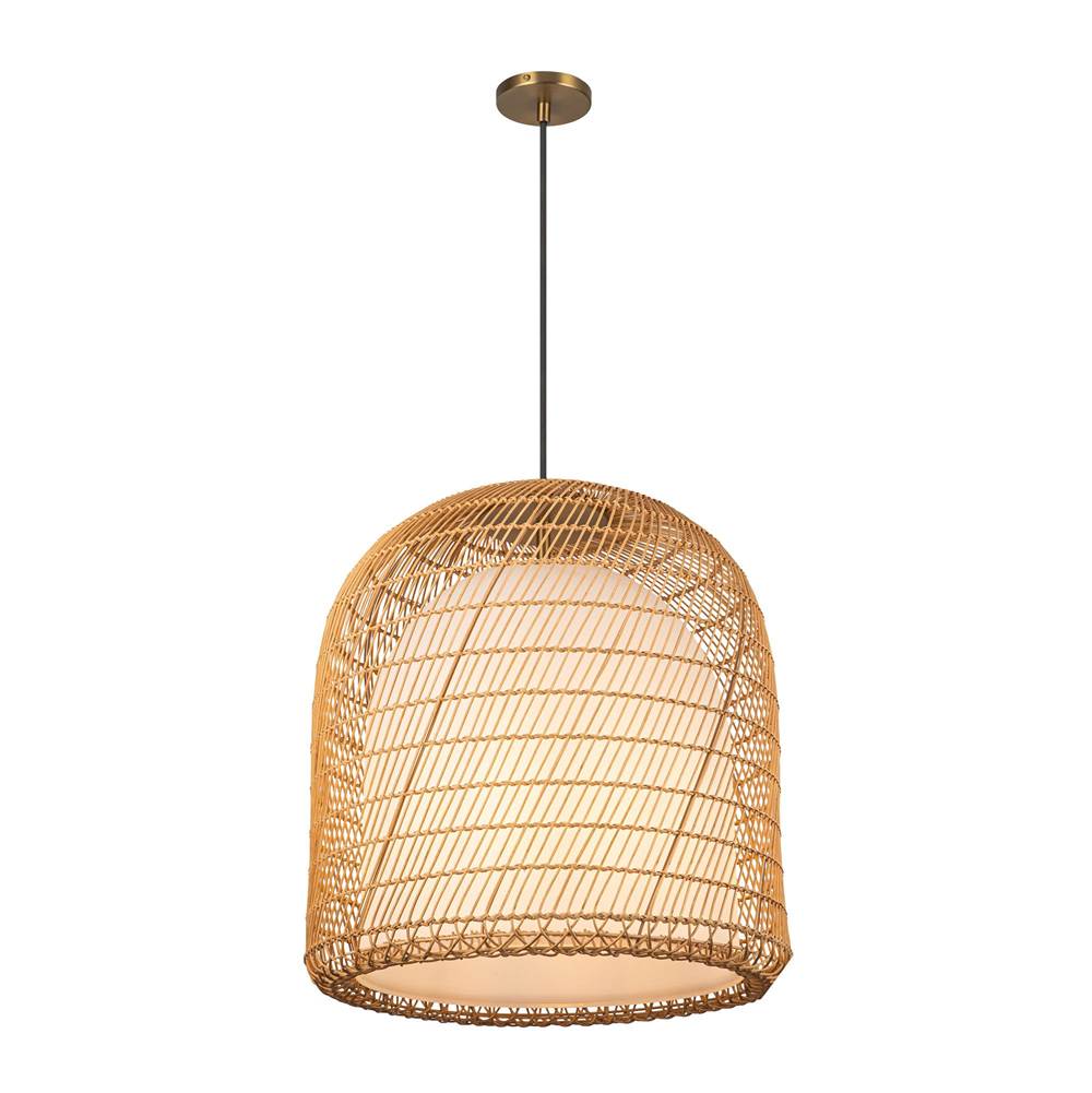 Alora Lighting PD631920BGOP Brushed Gold,Opal Glass Bondi 20-in Brushed Gold/opal Glass 1 Light Pendant Image 5