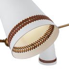 Alora Lighting Brickell 45-in Matte Black/hazelnut Leather 5 Lights Chandeliers