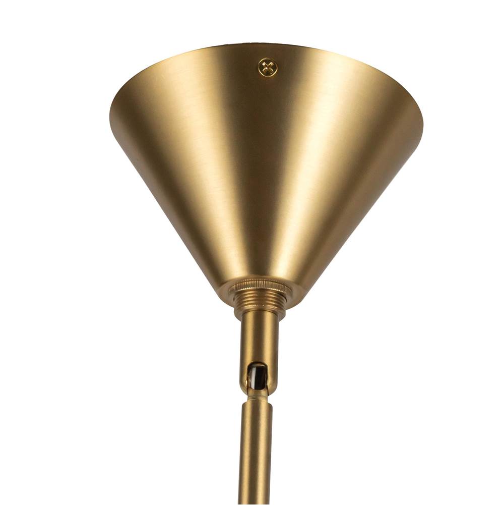 Alora Lighting CH497445BGWL Brushed Gold,White Linen Bridgette 45-in Brushed Gold/white Linen Socket Chandelier Image 3