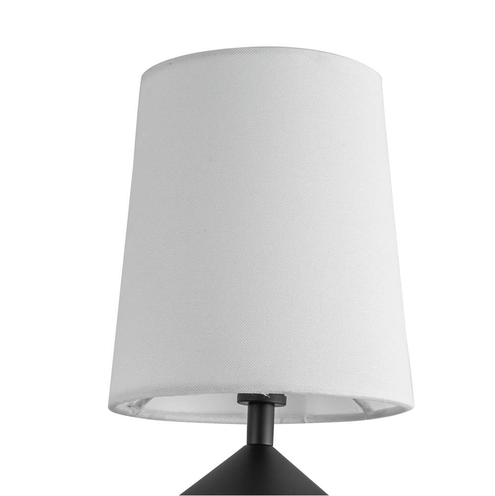 Alora Lighting CH497445MBWL Matte Black,White Linen Bridgette 45-in Matte Black/white Linen Socket Chandelier Image 3