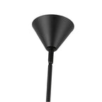 Alora Lighting CH497445MBWL Matte Black,White Linen Bridgette 45-in Matte Black/white Linen Socket Chandelier Image 2