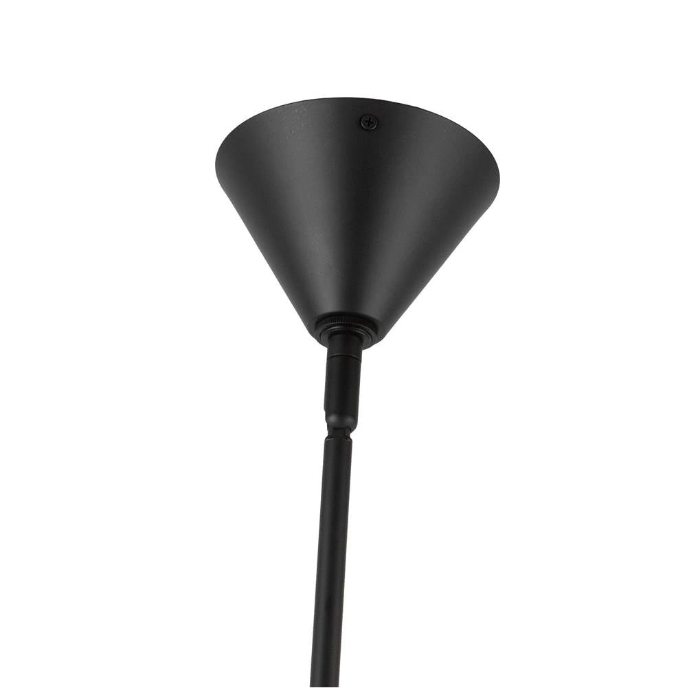 Alora Lighting CH497445MBWL Matte Black,White Linen Bridgette 45-in Matte Black/white Linen Socket Chandelier Image 2