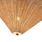 Alora Lighting PD497016MBRA Matte Black,Rattan Bridgette 16-in Matte Black/rattan Socket Pendant Image 3