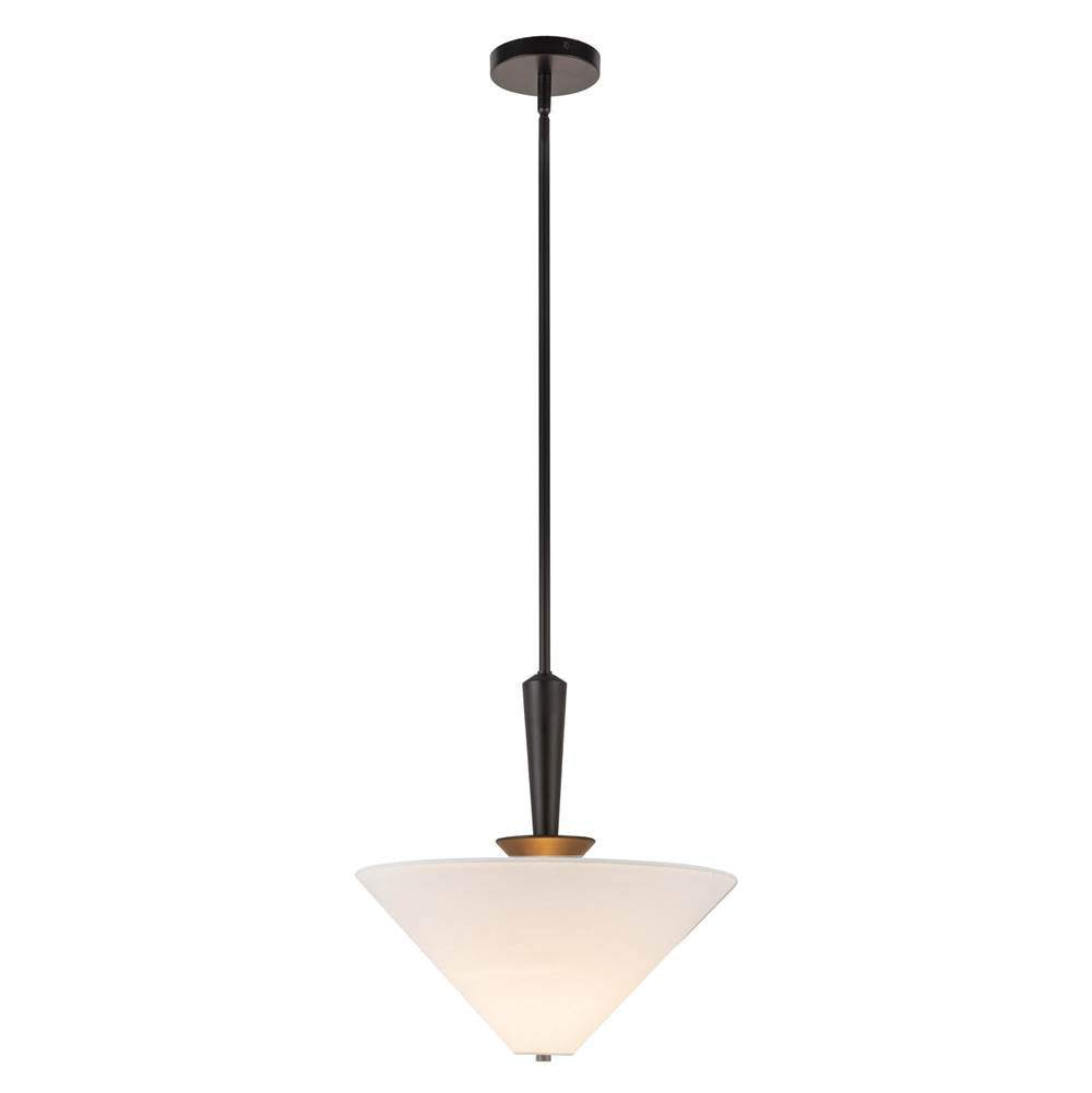 Alora Lighting Bridgette 16-in Brushed Gold/folded White Socket Pendant