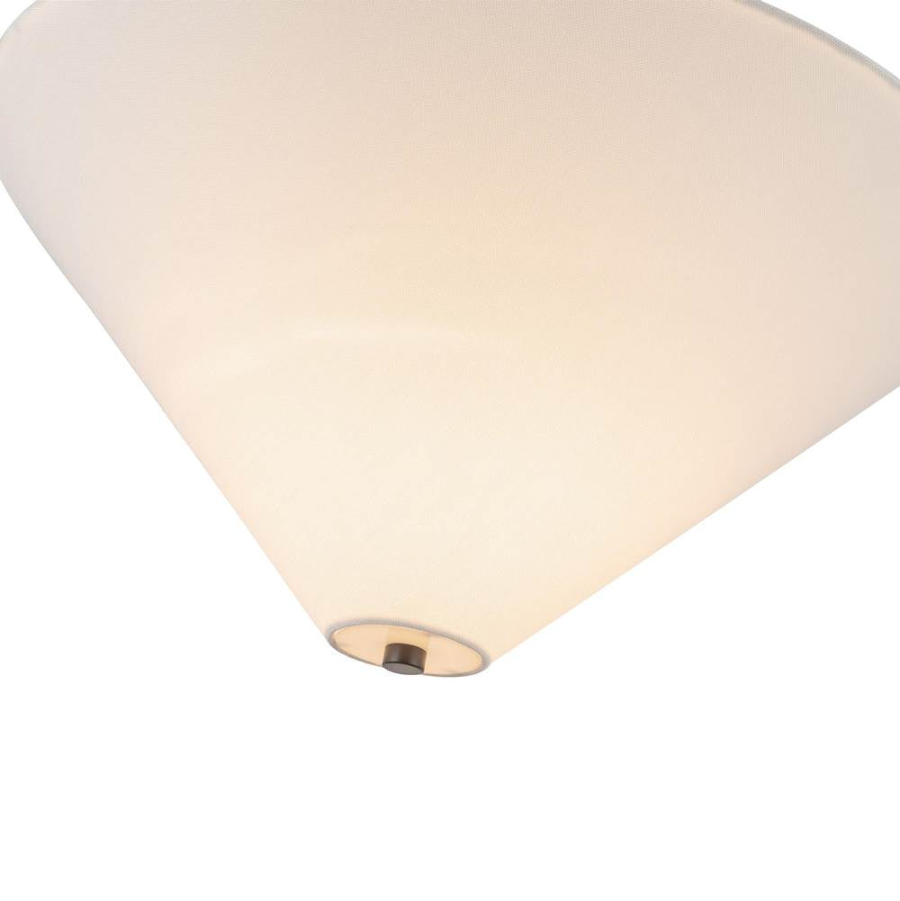 Alora Lighting PD497016MBWL Matte Black,White Linen Bridgette 16-in Matte Black/white Linen Socket Pendant Image 3