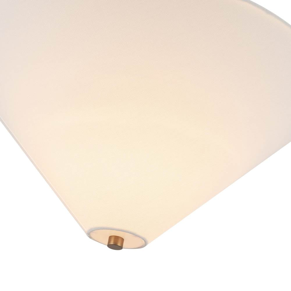 Alora Lighting SF497016BGWL Brushed Gold,White Linen Bridgette 16-in Brushed Gold/white Linen Socket Semi-flush Mount Image 2