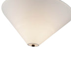Alora Lighting SF497016MBWL Matte Black,White Linen Bridgette 16-in Matte Black/white Linen Socket Semi-flush Mount Image 2
