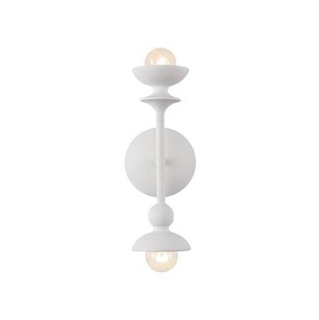 Alora Lighting Cadence 11-in Antique White 2 Lights Wall/vanity
