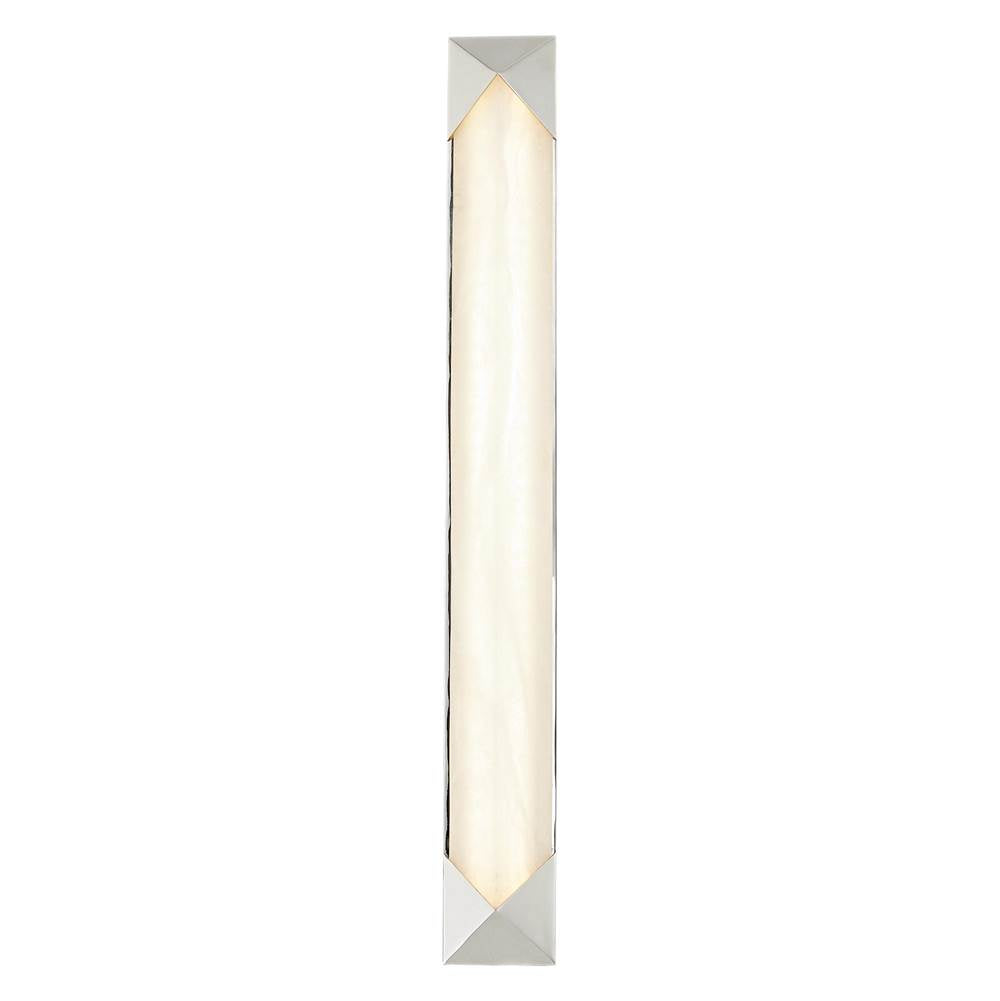 Alora Lighting Caesar 25-in Polished Nickel/alabaster Led Wall/vanity