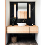 Alora Lighting Caesar 25-in Polished Nickel/alabaster Led Wall/vanity