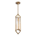 Alora Lighting Cairo 19-in Ribbed Glass/urban Bronze 1 Light Pendant