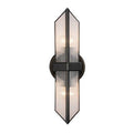 Alora Lighting Cairo 15-in Ribbed Glass/urban Bronze 2 Lights Wall/vanity